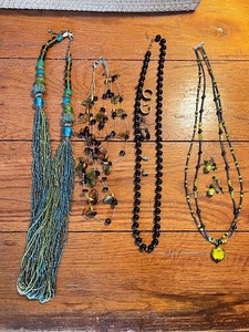 lot 83 image: Collection of Beaded Necklaces and Earrings Assorted Styles