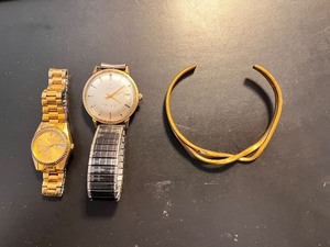 lot 92 image: Seiko Quartz Watch, Hamilton Thin-o-matic Watch, and Gold Tone Bracelet