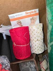 lot 34 image: 2 boxes of craft supplies