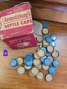 lot 71 image: Armstrongs Bottle caps, for crafts