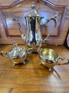 WM Rogers Silverplate Tea Set