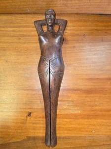 lot 113 image: vintage, hand-carved wooden figural nutcracker