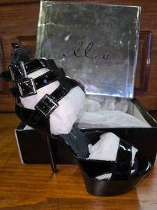 lot 128 image: Ellie Peep toe platform shoes size 9