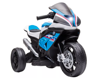 lot 84 image: Aosom Licensed BMW HP4 Kids Electric Motorcycle Ride-On Toy 3-Wheels 6V Battery Powered Motorbike
