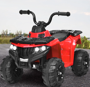 lot 166 image: Costway Kids Ride On ATV Quad 4 Wheeler Electric Toy Car 6V Battery Power Led Lights Red