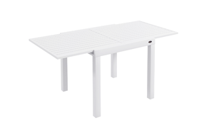 lot 182 image: Outsunny Expandable Patio Table, White