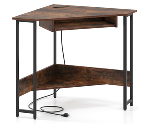 lot 371 image: IFANNY Industrial Corner Desk