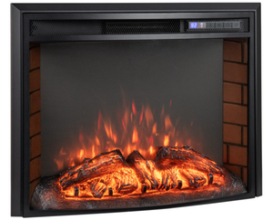 lot 374 image: 23 Inch 1500W Recessed Electric Fireplace Insert with Remote Control