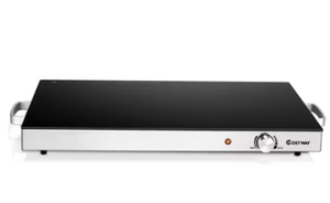 lot 380 image: Costway 22x 14 Electric Warming Tray Hot Plate Dish Warmer w Adjustable Temperature