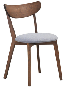 lot 20 image: Set of 4 Dining Chairs Upholstered Curved Back Side
