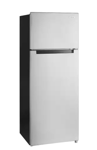 lot 59 image: 7.2 cu. ft. Top Freezer Refrigerator in Stainless Steel Look