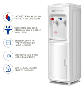 lot 219 image: Water Dispenser 5 Gallon Bottle Load Electric Primo Home 33 Inch