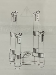 lot 224 image: Costway Shoe & Glove Dryer White