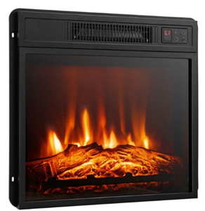 lot 226 image: Costway 18-in Black Electric Fireplace Insert