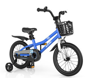 lot 262 image: 16 Inch Kids Bike with Removable Training Wheels for 4-7 Years Old