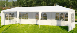 lot 322 image: Costway 10x30 Party Wedding Tent Event Canopies Heavy Duty Pavilion 5 Sidewall 44lbs