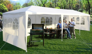 lot 323 image: Costway 10x30 Party Wedding Tent Event Canopies Heavy Duty Pavilion 5 Sidewall 44lbs