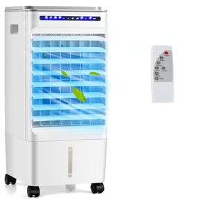 lot 330 image: KOTEK Evaporative Air Cooler, 3-In-1 AC Fan with Humidifier, 3 Modes, 3 Speeds, 7H Timer & 1.6 Gal Water Tank, Remote Control, Led Display, Fast Cooling Air Cooling Fan for Home & Office