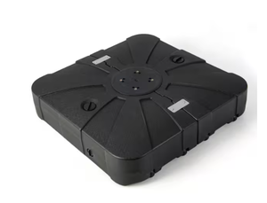 lot 333 image: 300 lb. Cantilever Offset Umbrella Base Base in Black with Wheels