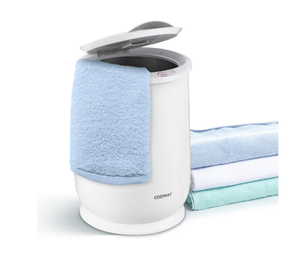 lot 365 image: Costway 21L Large Capacity Towel Warmer with Flip-top Lid Auto Shut off Fragrance Holder White