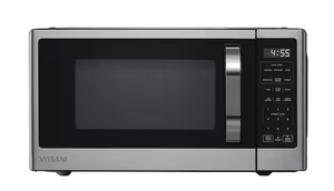 lot 200 image: Vissani 1.1 cu. ft. Countertop Microwave in Fingerprint Resistant Stainless Steel
