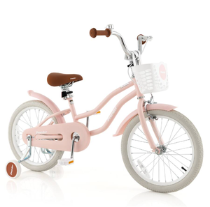 lot 369 image: Costway 18 Kids Bike Toddler Bicycle with Training Wheel Kickstand