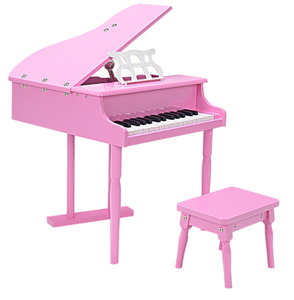 lot 362 image: Costway Childrens Grand Piano with Bench � Pink