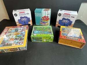 lot 20 image: Collection of 3 Puzzle Sorters and 3 Jigsaw Puzzles