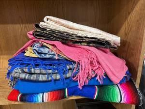 lot 77 image: Collection of Assorted Scarves and Shawls