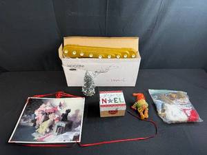 lot 91 image: Assorted Christmas Holiday Decor and Nativity Figurines Collection