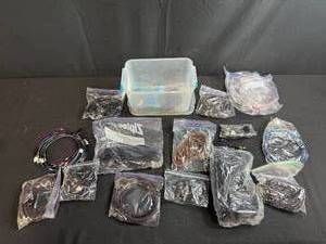 lot 114 image: Large Lot of Mixed Jewelry Making Cords, Strings, and Chains Assortment