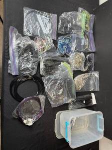 lot 332 image: Bulk Lot of Assorted Necklace Cords and Chains with Clasps for Jewelry Making