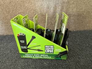 lot 68 image: 6 Metal Light Cases With Multi-Tools