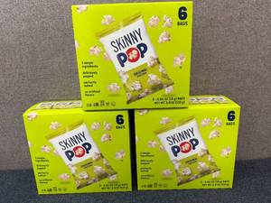 lot 171 image: 3 X 6Ct Packs Of Original Skinny Pop