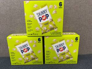 lot 172 image: 3 X 6Ct Packs Of Original Skinny Pop