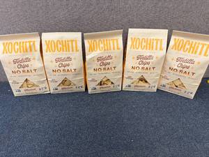 lot 186 image: 5 Bags Of Xochitl No Salt Tortilla Chips