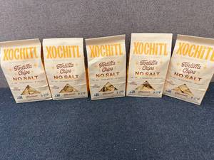 lot 187 image: 5 Bags Of Xochitl No Salt Tortilla Chips