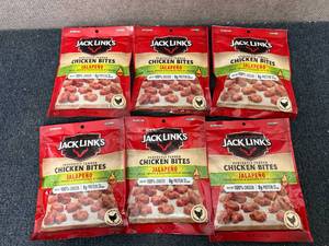 lot 209 image: 6 Bags Of Jack Links Jalapen Chicken Bites