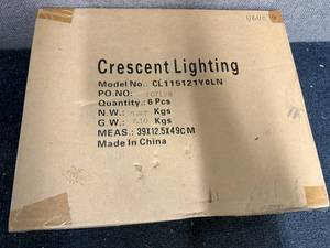 lot 42 image: 6 Pack Of Crescent Lighting
