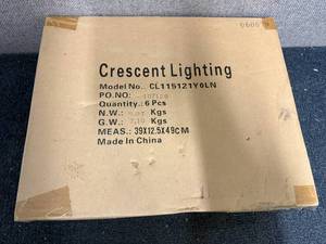 lot 43 image: 6 Pack Of Crescent Lighting