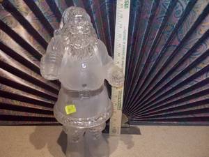 lot 96 image: Plastic Glass Looking Santa