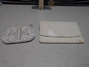 lot 155 image: These are vintage beaded clutch purses,