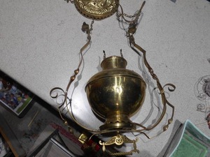 lot 178 image: vintage mid-century pull-down pendant light