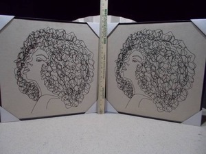 lot 280 image: canvas art print depicting a stylized woman