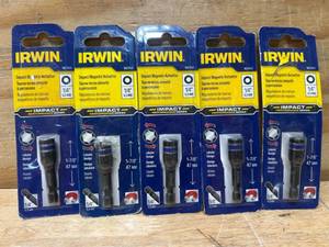 lot 116 image: Irwin Impact Magnetic Nutsetter 14  lot of 5