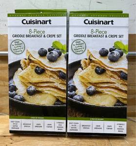 lot 136 image: Cuisinart 8-Piece Griddle Breakfast & Crepe Set lot of 2