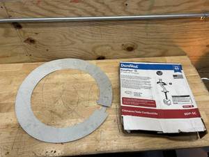 lot 183 image: DuraVent DuraPlus 6-8 in. D 18 Ga. Galvanized Steel Storm Collar