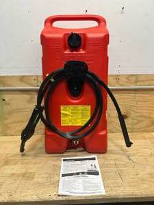 lot 202 image: Scepter Flo n Go Maxflo Wheeled DuraMax Gas Can (sold as is)