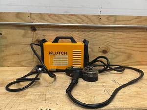 lot 216 image: Klutch Dual-Voltage 180 Amp MIGFlux-Core Multi-Process Welder with Inverter Technology, LCD Display and Spool Gun, 120240 Volts, 180 Amp Max. (NON-WORKING)