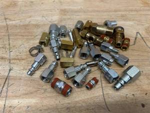 lot 223 image: variety of air hose quick connectors and fittings